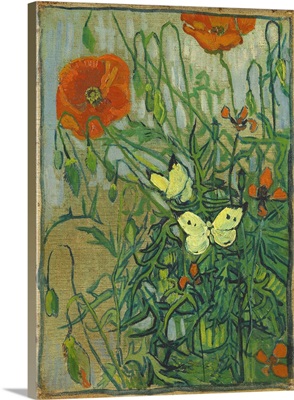 Poppies And Butterflies, 1890