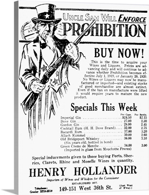 Prohibition, 1919