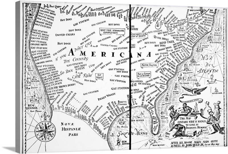 Prohibition Cartoon 1920s Great Big Canvas