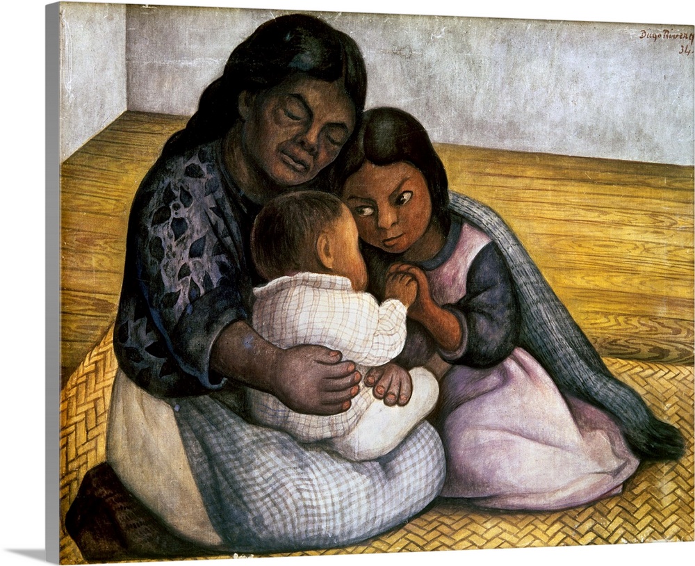 Oil on canvas by Diego Rivera, 1934.