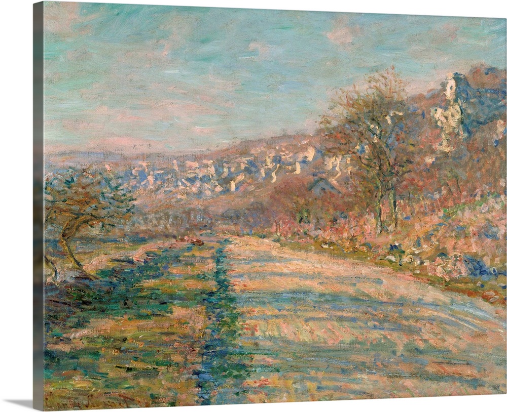 Monet, La Roche-Guyon, 1880. 'Road Of La Roche-Guyon.' Oil On Canvas, Claude Monet, 1880.