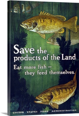 Save the products of the land - Eat more fish, 1917