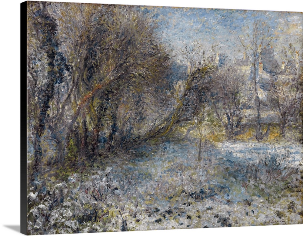 Renoir, Snow, C1870. 'Snow Covered Landscape.' Oil On Canvas, Pierre-Auguste Renior, C1870.