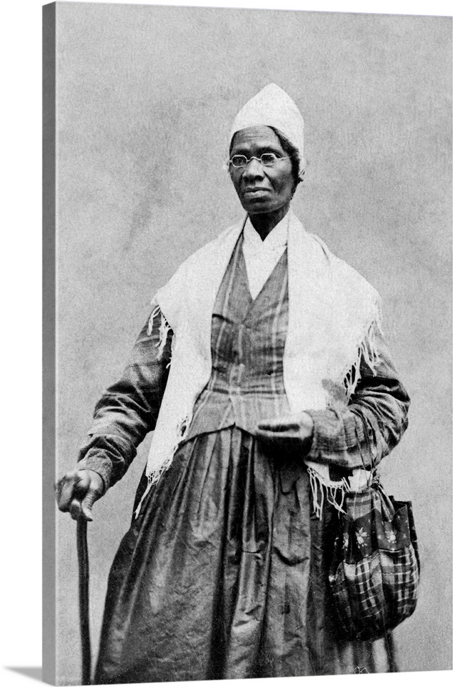 SOJOURNER TRUTH (c1797-1883). Assumed name of Isabella Baumfree, American lecturer and reformer. Carte-de-visite photograp...