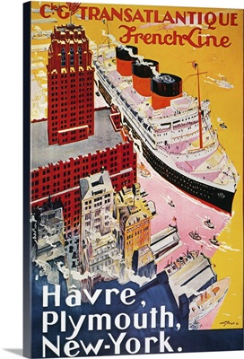 Steamship Poster, 1930's