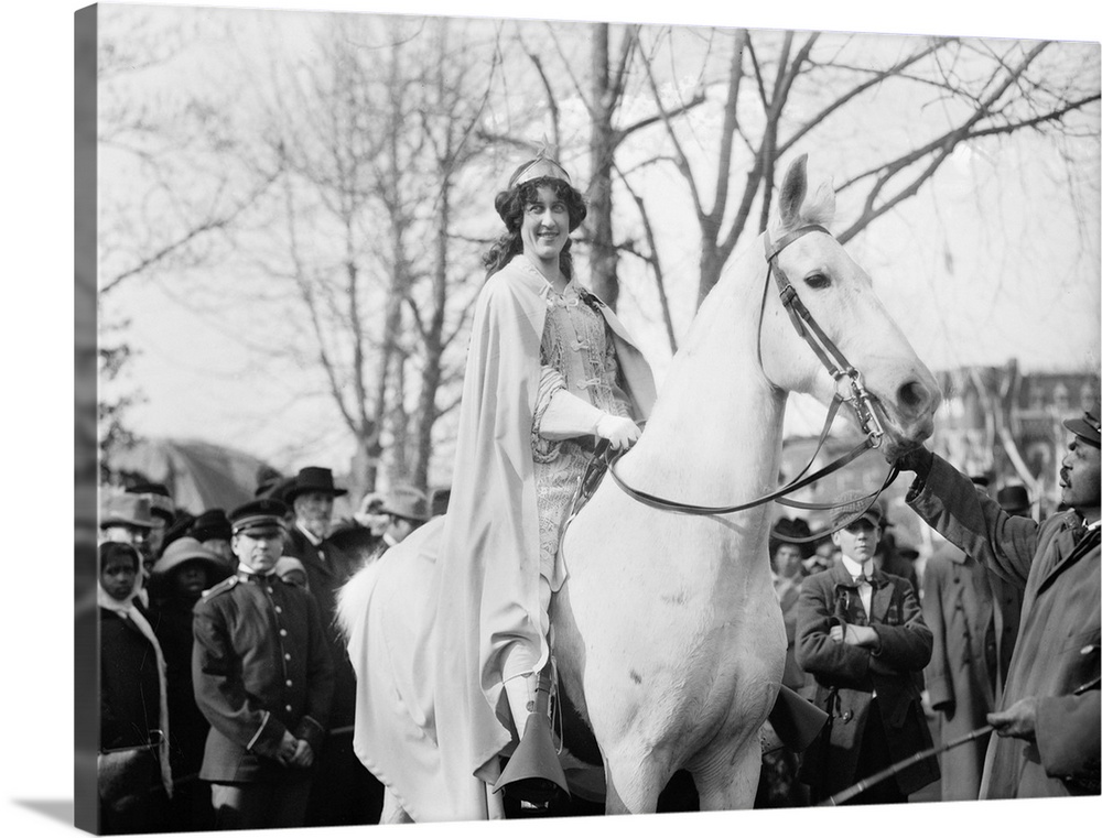 Suffrage Parade, 1913. Suffragette Inez Milholland Boissevain, On Horseback, At the Women's Suffrage Parade Held In Washin...