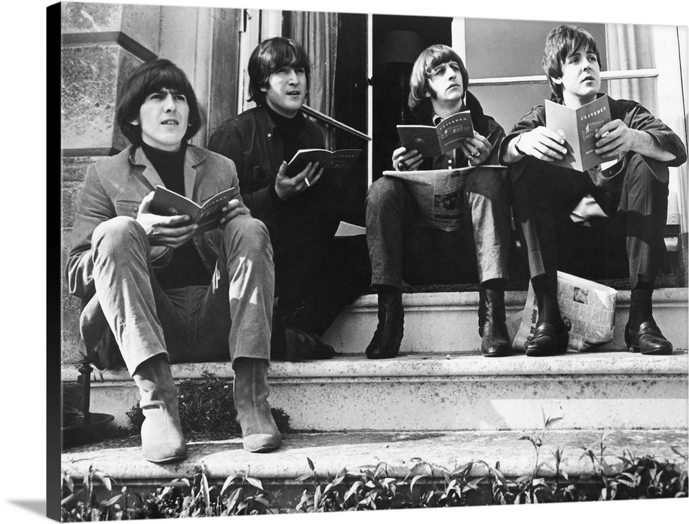 Left to right: George Harrison, John Lennon, Ringo Starr, and Paul McCartney. Photograph, 1965.