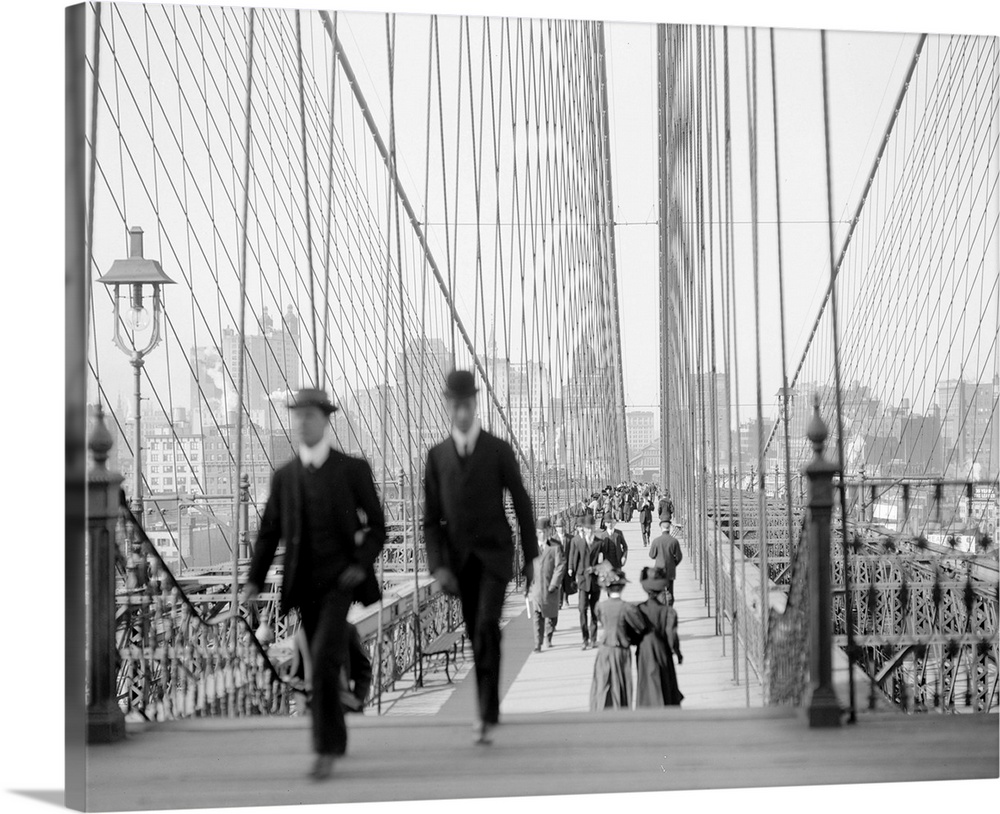 The Brooklyn Bridge, New York City. Photograph, c1910.