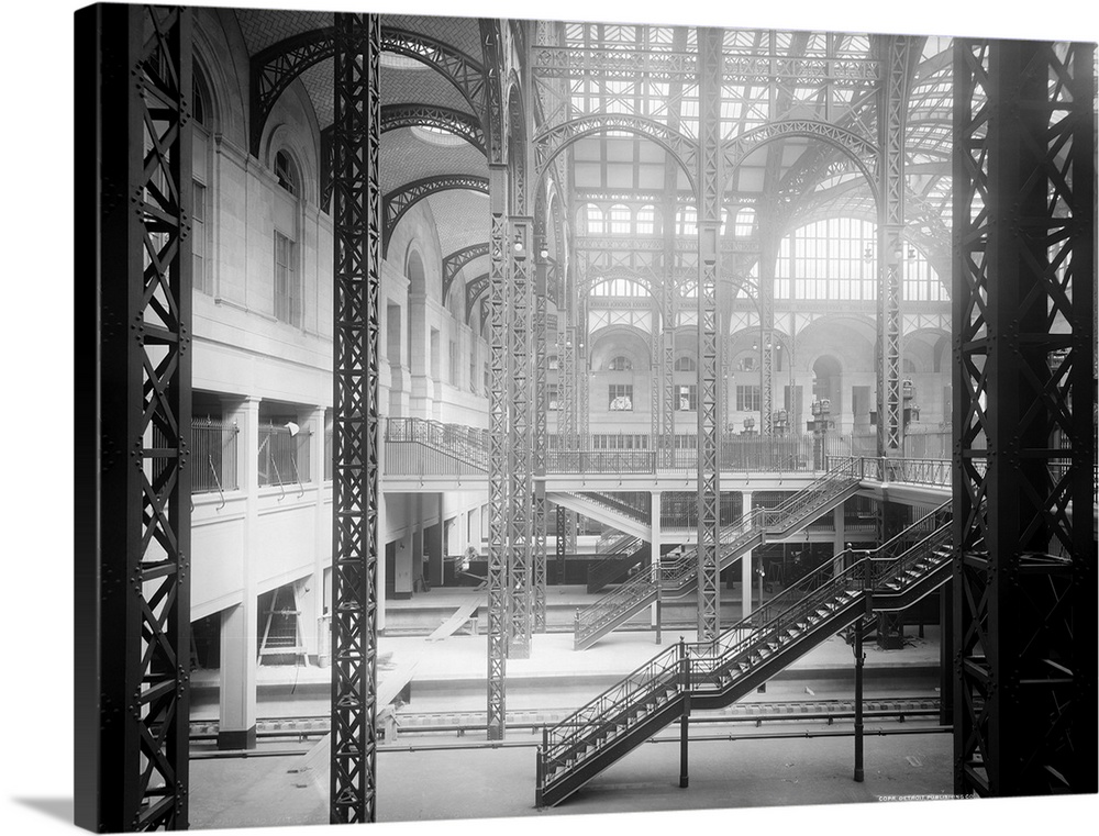 The concourse in Penn Station in New York City. Photograph, c1910.