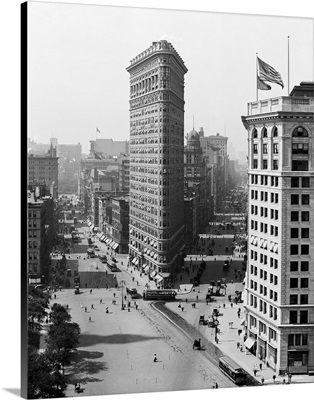 The Flatiron Building in New York City, 1908