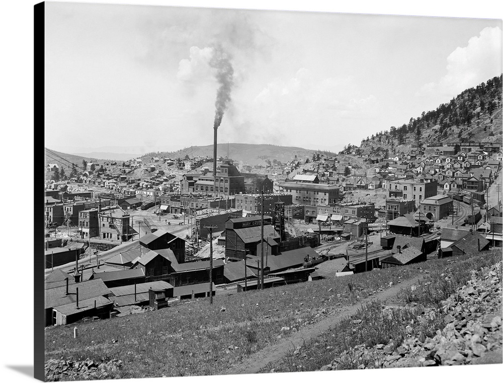 Colorado, Gold Mine, c1900. The Gold Coin Mine In Victor, Colorado. Photograph By William Henry Jackson, C1900.