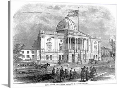 The Kings County Courthouse in Brooklyn, New York, 1865