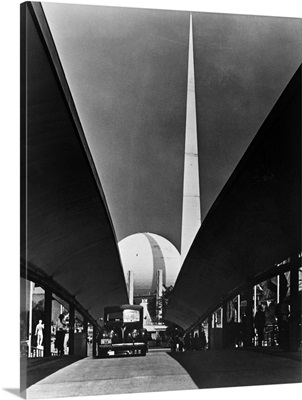 The Trylon and Perisphere at the New York World's Fair, 1939