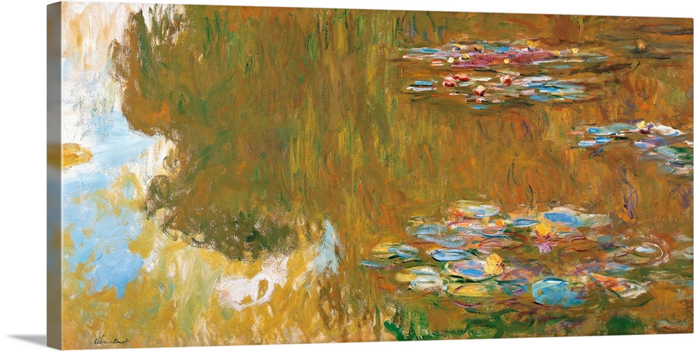 Monet, The Water Lily Pond. Oil On Canvas, Claude Monet, C1918.