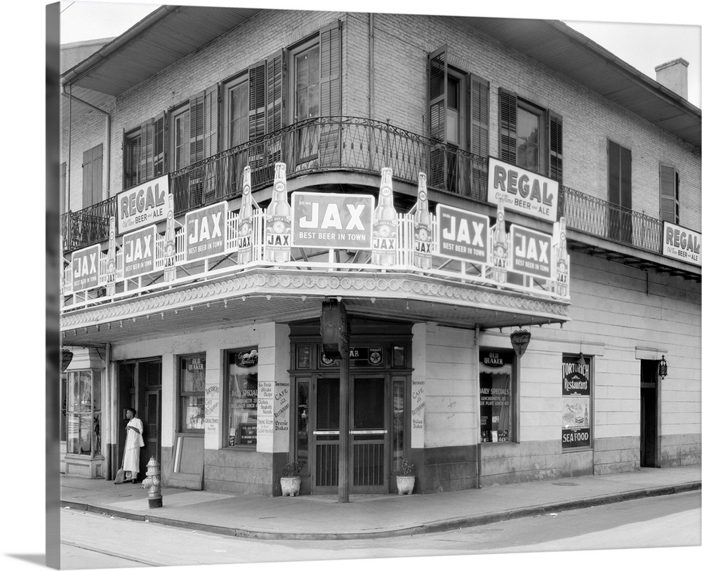 New Orleans, Restaurant. A View Of Tortorich Restaurant On the Corner Of Royal And St. Louis Streets In New Orleans, Louis...
