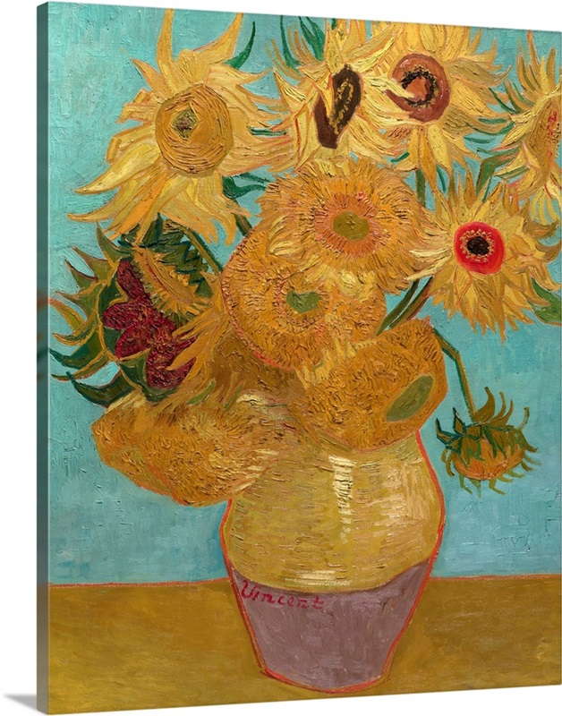 Vase With Twelve Sunflowers, 1889 Great Big Canvas