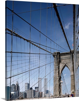 View of Manhattan from the Brooklyn Bridge, New York, 2001