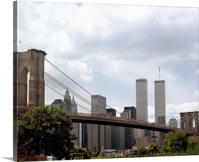 View of Manhattan with the Brooklyn Bridge, New York, 1985