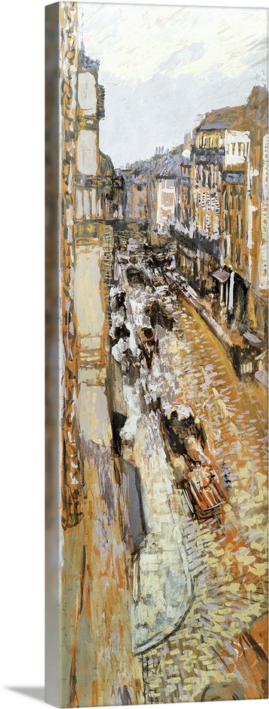 'Rue Lepic, Paris.' Tempera painting by Edouard Vuillard, 1908.
