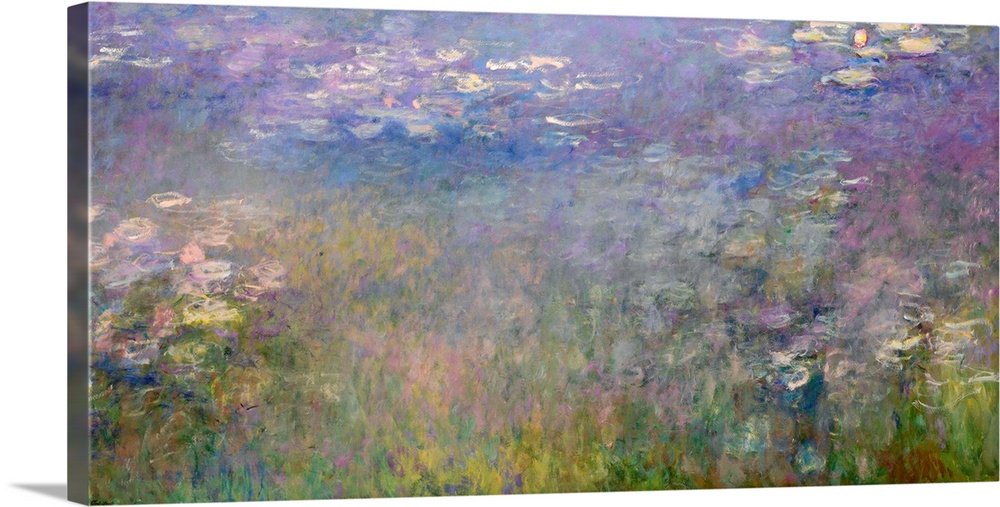Monet, Water Lilies, C1920. Oil On Canvas, Claude Monet, C1920.