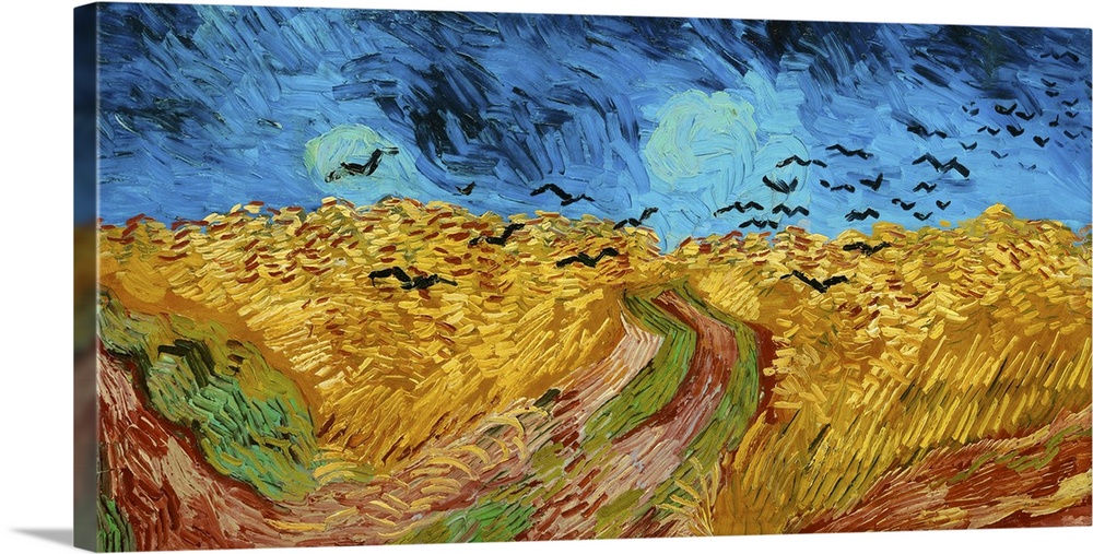 Van Gogh, Wheatfield, 1890. 'Wheatfield With Crows.' Oil On Canvas, Vincent Van Gogh, 1890.