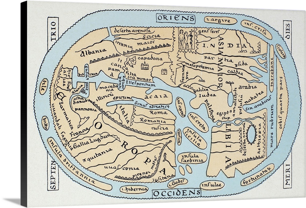 World Map 2nd Century. World Map According To Roman Geographers Of the 2nd Century A.D.