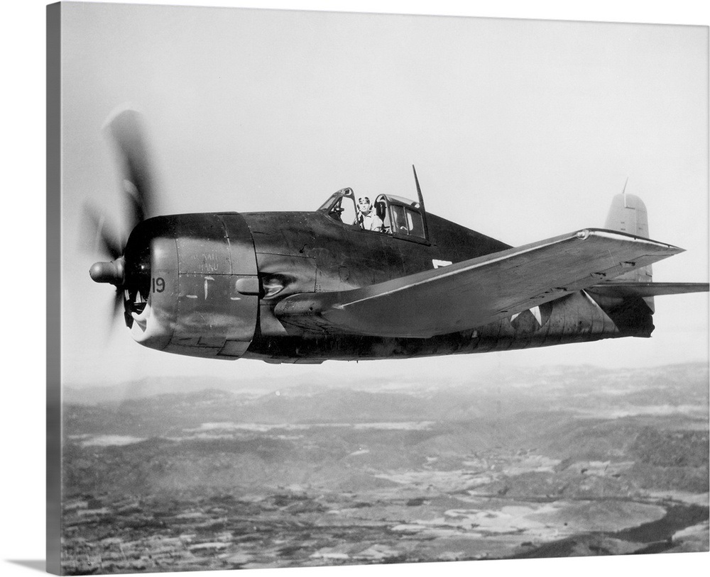 World War II: US Navy Hellcat 1943 Wall Art, Canvas Prints, Framed ...