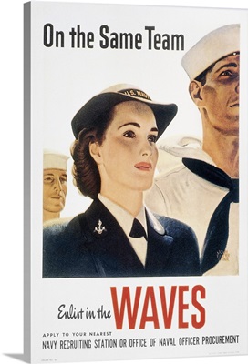 World War II: Waves Poster