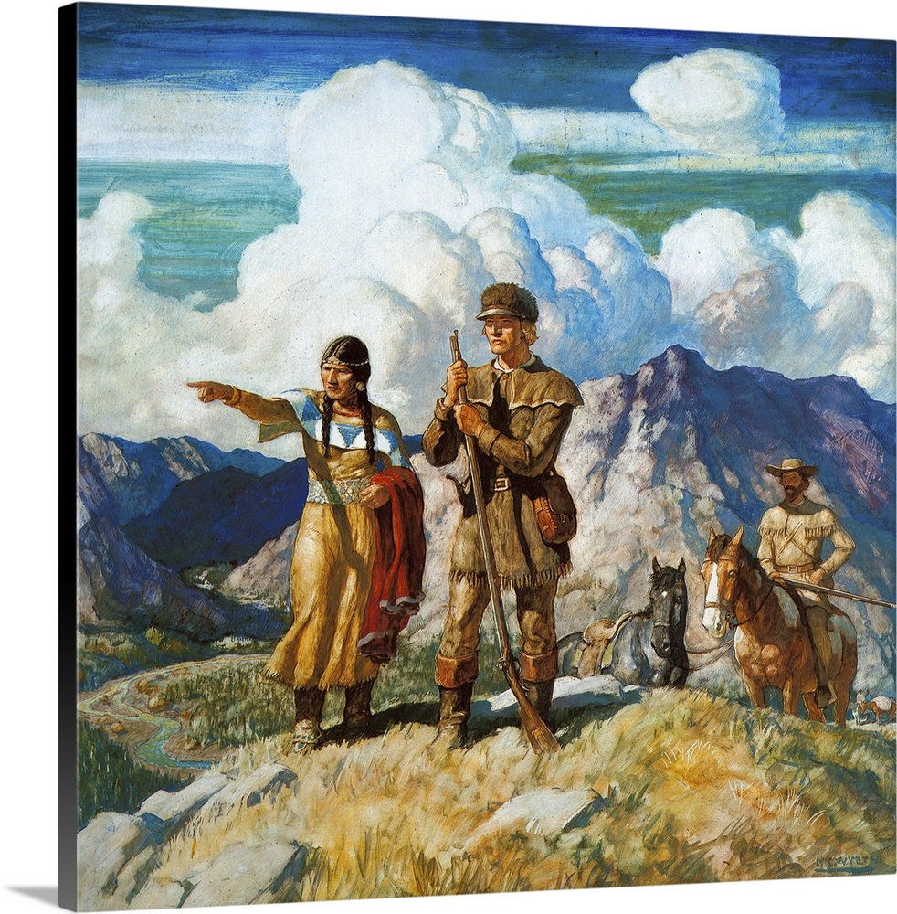 'Lewis and Clark.' Oil and tempera on panel, 1939, by N.C. Wyeth.