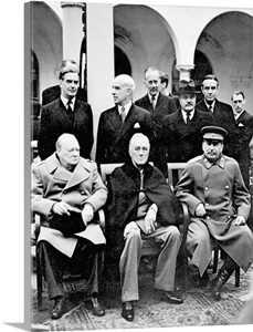 Yalta Conference, 1945, Winston Churchill, Franklin D. Roosevelt and