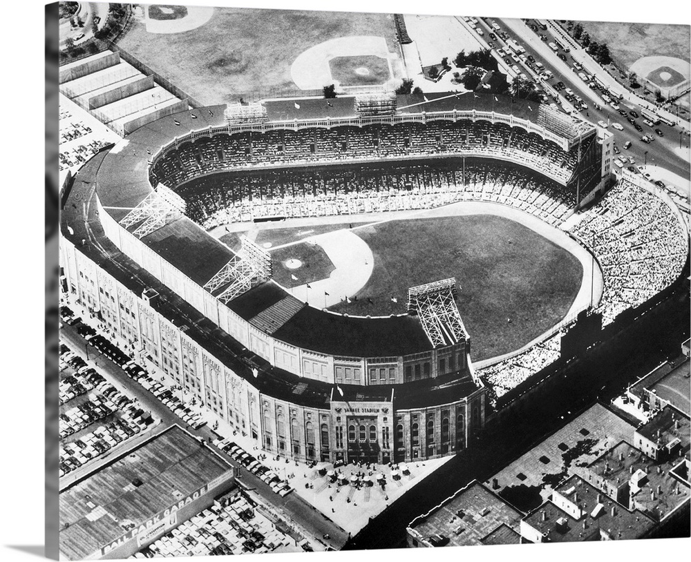 Aerial View Of Yankee Stadium In The 1950's Acrylic Print by
