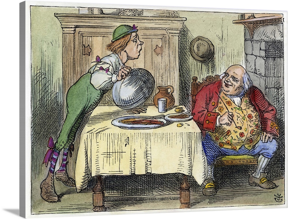 Carroll, Alice, 1865. 'You Are Old, Father William' (Advice From A Caterpillar). Illustration By John Tenniel From the Fir...