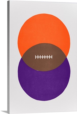Football Venn Diagram - Orange and Regalia
