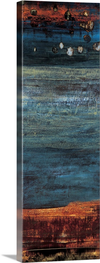Contemporary abstract painting resembling a nights sky.