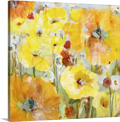 Canvas Canvas Picture Large-Spring Composition I Yellow