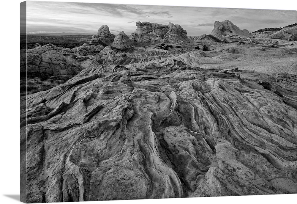 Eroded stone forming abstract patterns in Arizona.