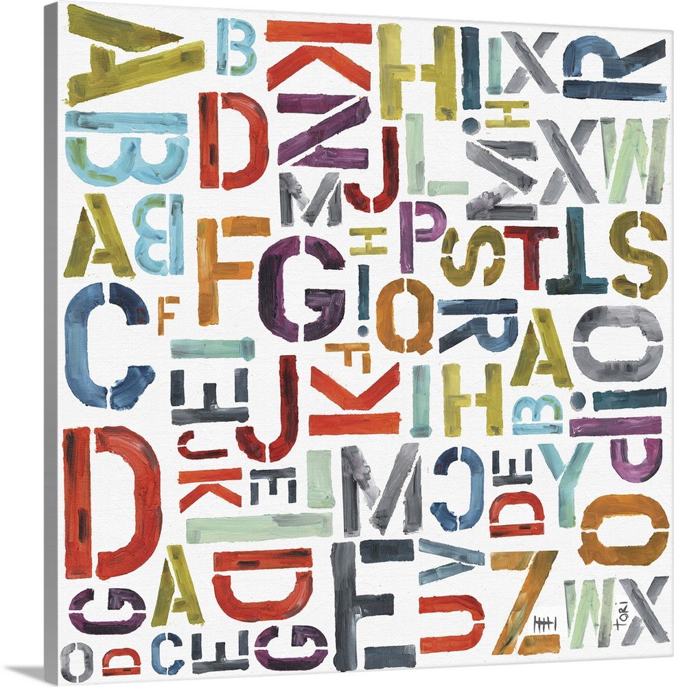 Painted Alphabet Layers