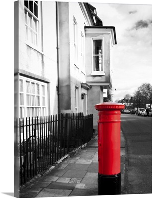 A red post box in England