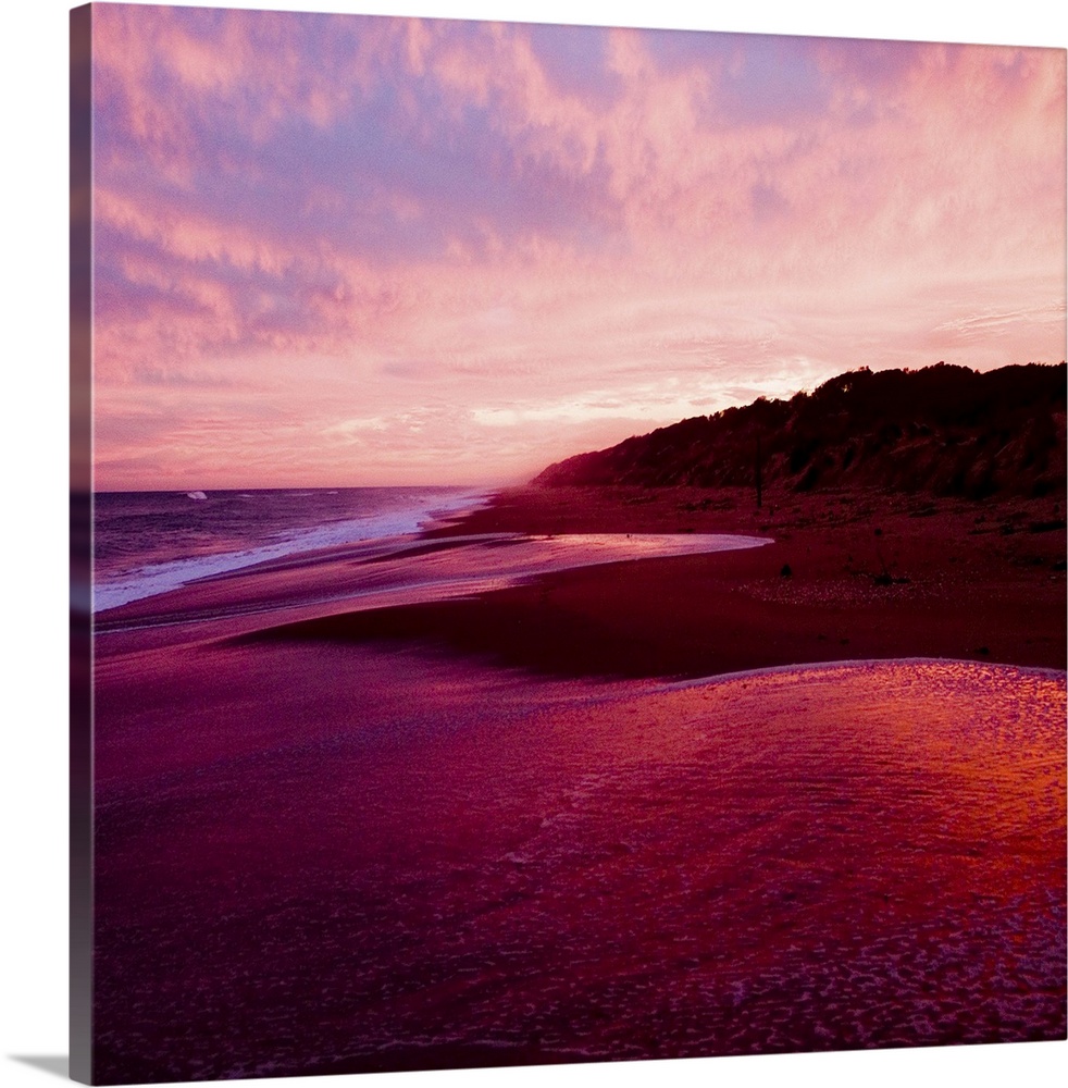 An Australian sunset on a beach