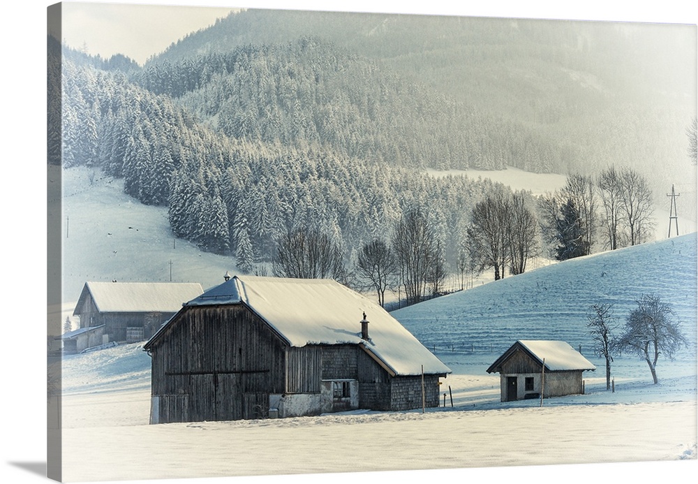An Old Farm in the winter. Austria, Europe