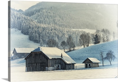 An Old Farm in the winter, Austria, Europe
