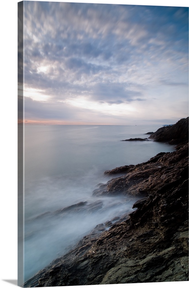Blurred clouds and waves at sunrise at Ladies Cove Dartmouth