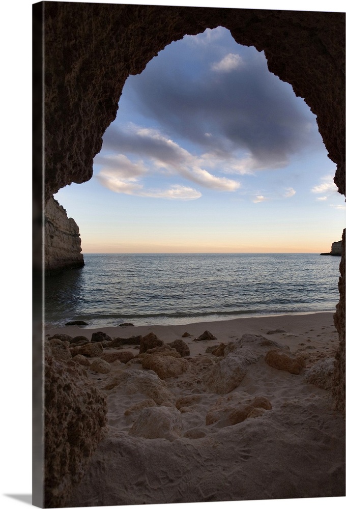 Cave on the beach, town of Porches, municipality of Lagoa,  Portugal