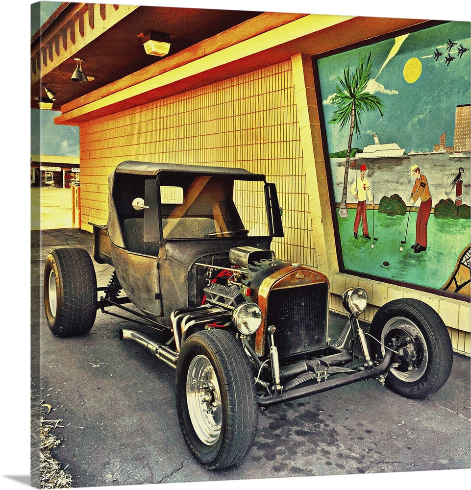 Retro vintage automobile