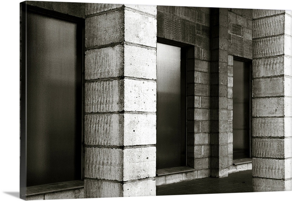 Concrete blocks in a building Wall Art, Canvas Prints, Framed Prints