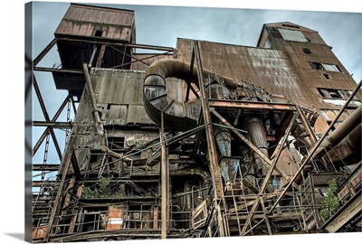 Exterior view of a redundant factory