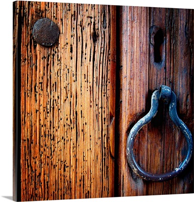 Iron door handle, sedona