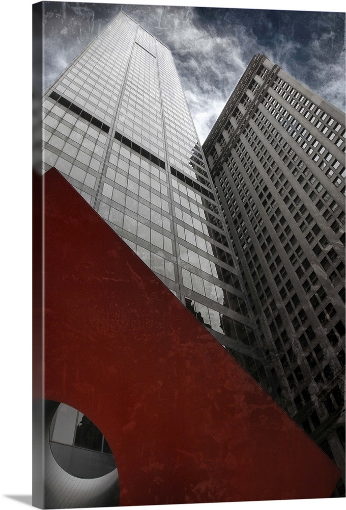 Isamu Noguchi's Red Cube in Lower Manhattan was installed in 1968.