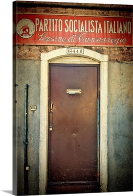 Local office of the Italian Socialist Party, Cannaregio, Venice, Italy