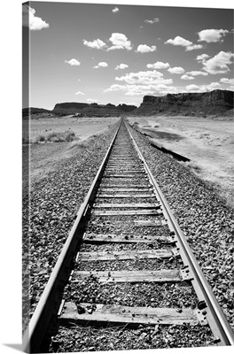 Moab train tracks desert landscape Utah
